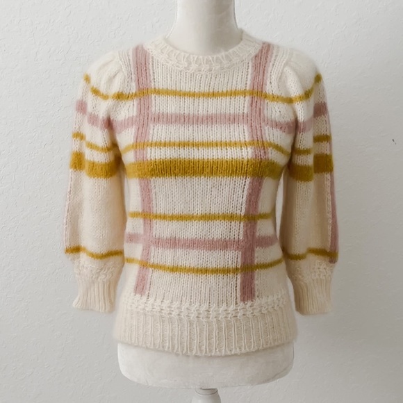 🚫Sold🚫 Sezane Sweater Striped Jumper Cream BNWT - Picture 4 of 9